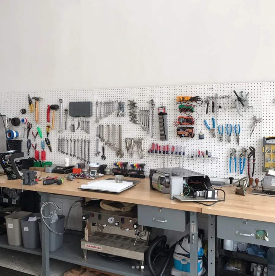 Real espresso equipment and tools